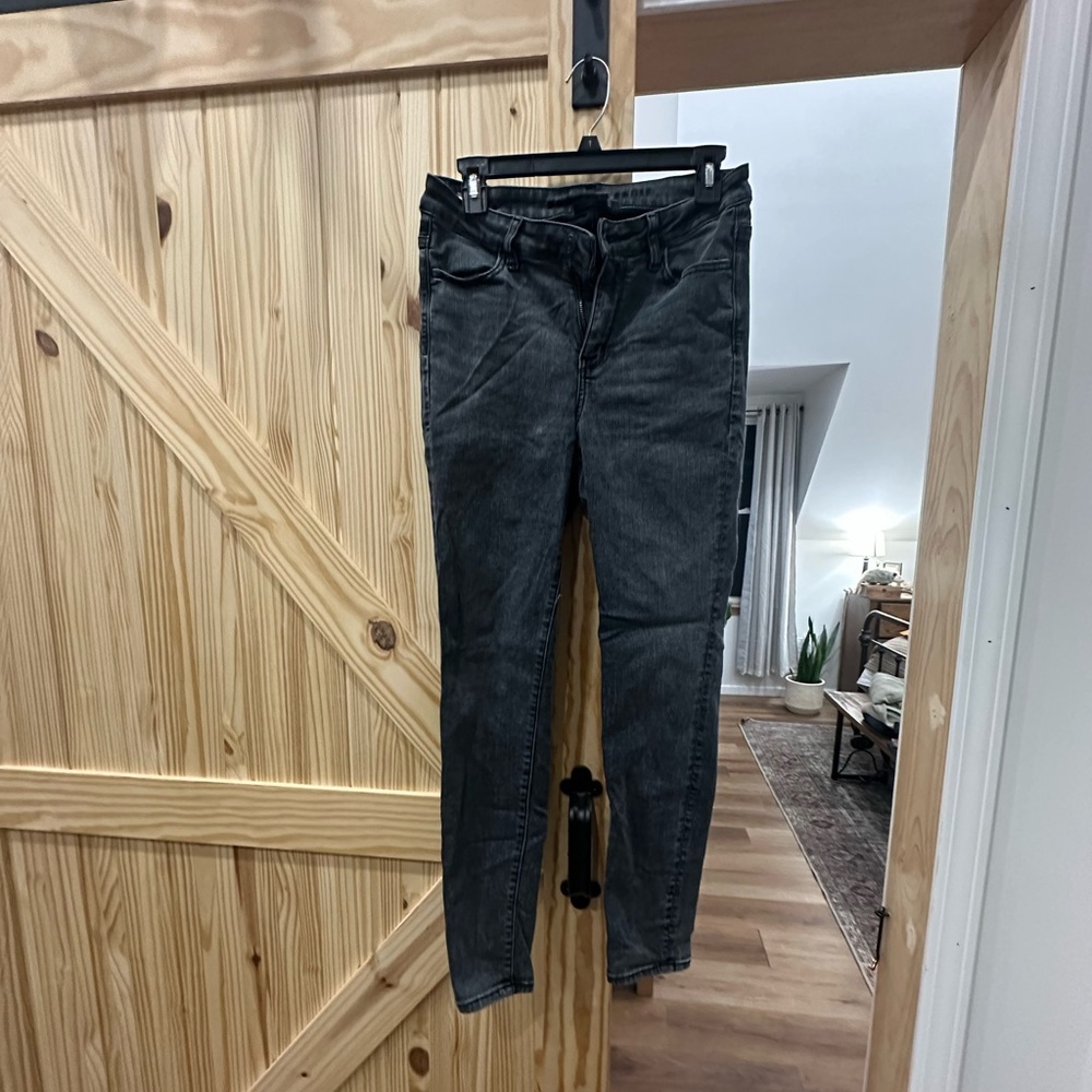 American Eagle Hi-Rise Jegging Acid Wash Black